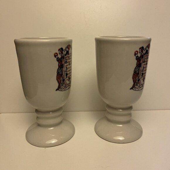 Vtg 2 Sterling Vitrified China Mugs East Liverpool Ohio USA F-5 Restaurant Ware - Picture 12 of 13